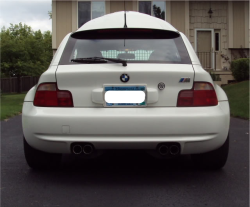 1999 BMW M Coupe in Alpine White 3 over Evergreen & Black Nappa - Back