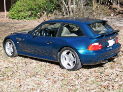 1999 BMW M Coupe in Boston Green Metallic over Dark Beige Oregon - Rear 3/4