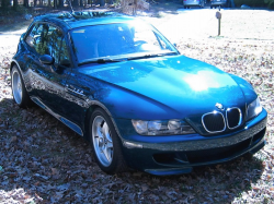 1999 BMW M Coupe in Boston Green Metallic over Dark Beige Oregon - Front 3/4