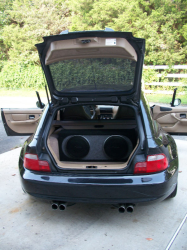 1999 BMW M Coupe in Cosmos Black Metallic over Dark Beige Oregon - Trunk