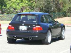 1999 BMW M Coupe in Cosmos Black Metallic over Dark Gray & Black Nappa - Rear 3/4