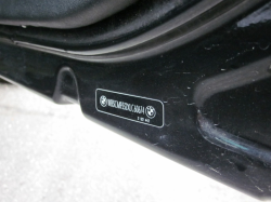 1999 BMW M Coupe in Cosmos Black Metallic over Dark Gray & Black Nappa - VIN Tag
