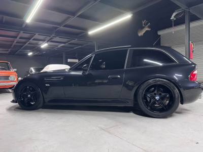 1999 BMW M Coupe in Cosmos Black Metallic over Imola Red & Black Nappa