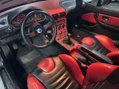 1999 BMW M Coupe in Cosmos Black Metallic over Imola Red & Black Nappa