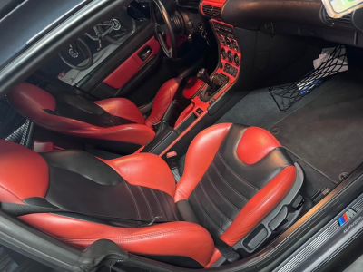 1999 BMW M Coupe in Cosmos Black Metallic over Imola Red & Black Nappa