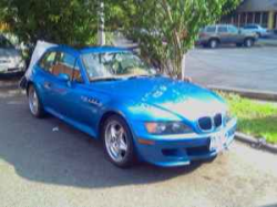 1999 BMW M Coupe in Estoril Blue Metallic over Dark Beige Oregon - Front 3/4