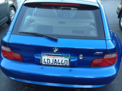 1999 BMW M Coupe in Estoril Blue Metallic over Dark Beige Oregon - Back