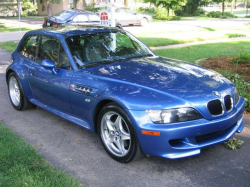 1999 BMW M Coupe in Estoril Blue Metallic over Estoril Blue & Black Nappa - Front 3/4