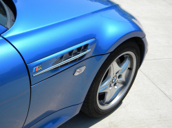 1999 BMW M Coupe in Estoril Blue Metallic over Estoril Blue & Black Nappa - Fender Detail