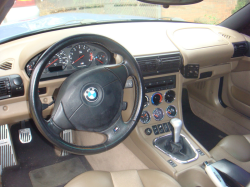 1999 BMW M Coupe in Estoril Blue Metallic over Dark Beige Oregon - Interior