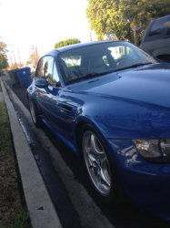 1999 BMW M Coupe in Estoril Blue Metallic over Dark Beige Oregon