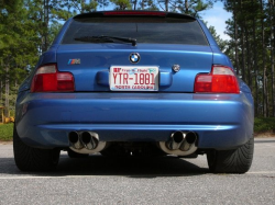 1999 BMW M Coupe in Estoril Blue Metallic over Estoril Blue & Black Nappa - Back