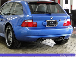 1999 BMW M Coupe in Estoril Blue Metallic over Black Nappa - Back