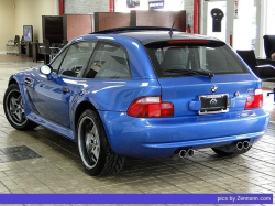 1999 BMW M Coupe in Estoril Blue Metallic over Black Nappa - Rear 3/