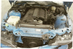 1999 BMW M Coupe in Estoril Blue Metallic over Estoril Blue & Black Nappa - S52 Engine Salvage