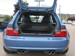 1999 BMW M Coupe in Estoril Blue Metallic over Estoril Blue & Black Nappa - Trunk