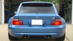 1999 BMW M Coupe in Estoril Blue Metallic over Dark Beige Oregon - Back