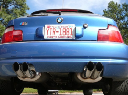 1999 BMW M Coupe in Estoril Blue Metallic over Estoril Blue & Black Nappa - Supersprint Exhaust