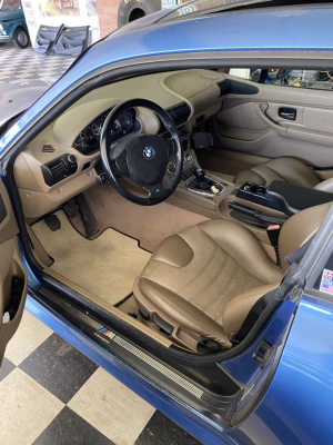 1999 BMW M Coupe in Estoril Blue Metallic over Dark Beige Oregon