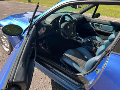 1999 BMW M Coupe in Estoril Blue Metallic over Estoril Blue & Black Nappa