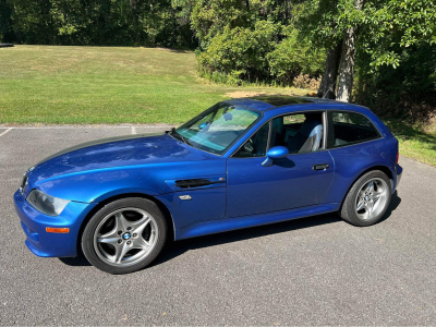 1999 BMW M Coupe in Estoril Blue Metallic over Estoril Blue & Black Nappa