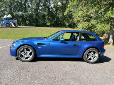 1999 BMW M Coupe in Estoril Blue Metallic over Estoril Blue & Black Nappa