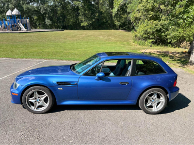 1999 BMW M Coupe in Estoril Blue Metallic over Estoril Blue & Black Nappa