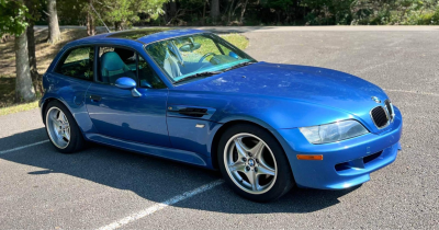 1999 BMW M Coupe in Estoril Blue Metallic over Estoril Blue & Black Nappa