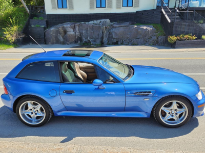 1999 BMW M Coupe in Estoril Blue Metallic over Dark Beige Oregon