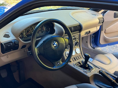 1999 BMW M Coupe in Estoril Blue Metallic over Dark Beige Oregon