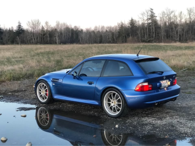 1999 BMW M Coupe in Estoril Blue Metallic over Estoril Blue & Black Nappa