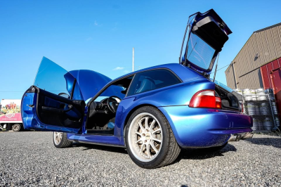 1999 BMW M Coupe in Estoril Blue Metallic over Estoril Blue & Black Nappa