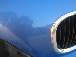 1999 BMW M Coupe in Estoril Blue Metallic over Estoril Blue & Black Nappa - Hood Detail