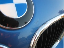 1999 BMW M Coupe in Estoril Blue Metallic over Estoril Blue & Black Nappa - Hood Detail