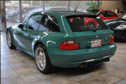 1999 BMW M Coupe in Evergreen over Black Nappa - Rear 3/4