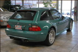 1999 BMW M Coupe in Evergreen over Black Nappa - Rear 3/4