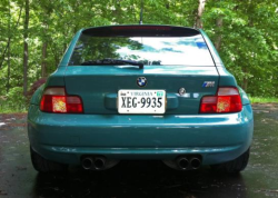 1999 BMW M Coupe in Evergreen over Dark Beige Oregon - Back