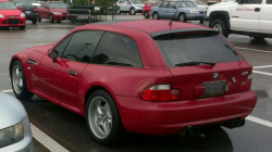 1999 BMW M Coupe in Imola Red 2 over Imola Red & Black Nappa