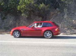 1999 BMW M Coupe in Imola Red 2 over Black Nappa - Side