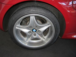 1999 BMW M Coupe in Imola Red 2 over Black Nappa - Rear Passenger Wheel