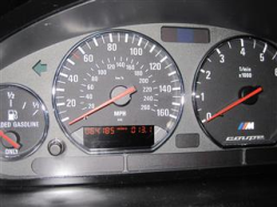 1999 BMW M Coupe in Imola Red 2 over Black Nappa - Gauges