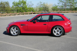 1999 BMW M Coupe in Imola Red 2 over Black Nappa - Side