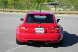 1999 BMW M Coupe in Imola Red 2 over Black Nappa - Back