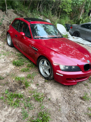 1999 BMW M Coupe in Imola Red 2 over Imola Red & Black Nappa
