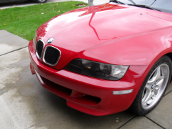 1999 BMW M Coupe in Imola Red 2 over Black Nappa - Hood