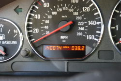 1999 BMW M Coupe in Imola Red 2 over Black Nappa - Odometer