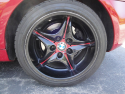 1999 BMW M Coupe in Imola Red 2 over Imola Red & Black Nappa - Rear Driver Wheel