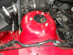 1999 BMW M Coupe in Imola Red 2 over Black Nappa - Strut Tower