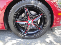 1999 BMW M Coupe in Imola Red 2 over Imola Red & Black Nappa - Front Passenger Wheel