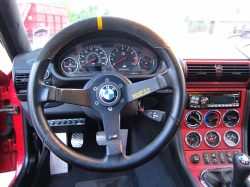 1999 BMW M Coupe in Imola Red 2 over Imola Red & Black Nappa - Steering Wheel